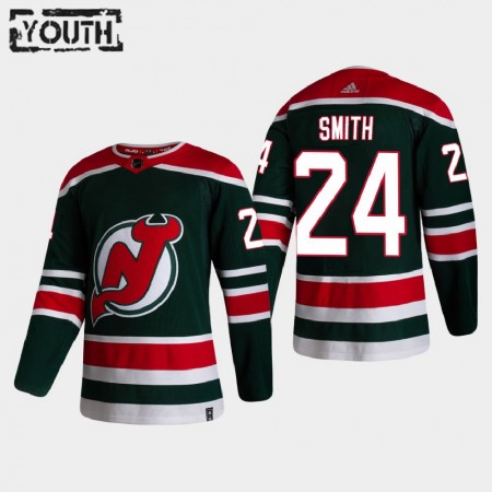 Dětské Hokejový Dres New Jersey Devils Dresy Ty Smith 24 2020-21 Reverse Retro Authentic